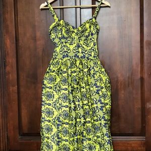 Unique Vintage Swing Style Dress with pockets, size XS